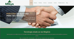 Desktop Screenshot of msys.com.br